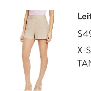 Leith high waist fabric shorts